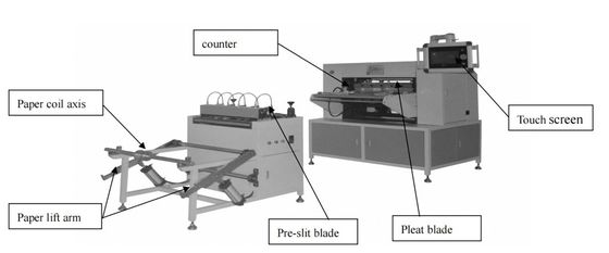 Good price स्वचालित वायु फिल्टर बनाने की मशीन 600 मिमी चाकू pleating मशीन ऑनलाइन