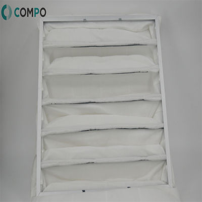 Good price Filtri AHU multi-pocket tipo Filtro a sacchetto plissato F5 F6 F7 F8 F9 in linea