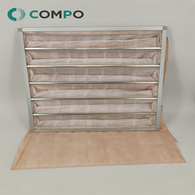 Good price AHU-filter van glasvezel G4 F5 F6 F7 F8 F9 Hepa-filter voor airconditioningzakken online